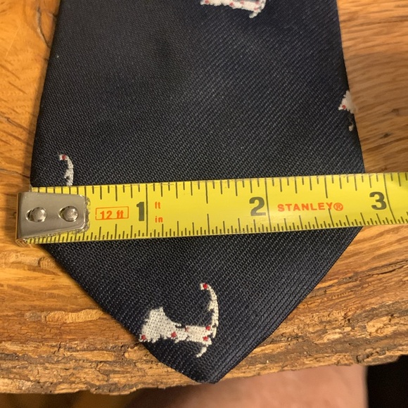 70’s VINTAGE CAPE COD MASSACHUSETTS MAP EMBROIDERED MAP NECKTIE - Picture 9 of 12